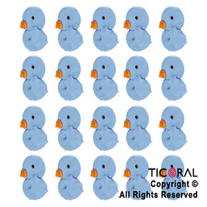 ADORNO PATITO MINI AZUCAR CELESTE x 25